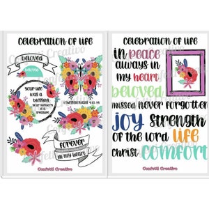 Conjunto para impressão Celebration of Life Confetti Life - Download digital