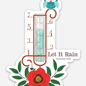 Let It Rain Vinyl Sticker - GRATIS Verzending