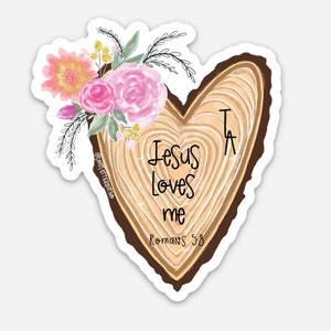 Jesus Loves Me Vinyl Sticker-GRATIS VERZENDING