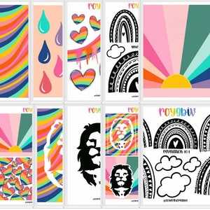 ROYGBIV Printable Set - Digital Download - Etsy