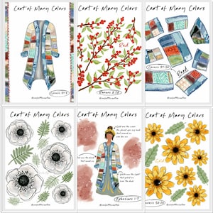 Coat of Many Colors Printable Set - Digital Download