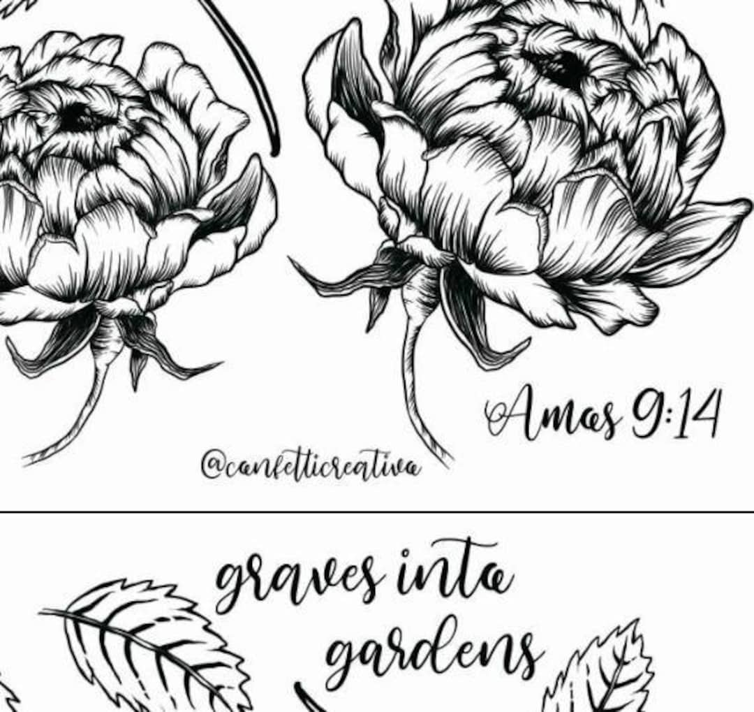 Graves Into Gardens Printable Set Digital Download Etsy