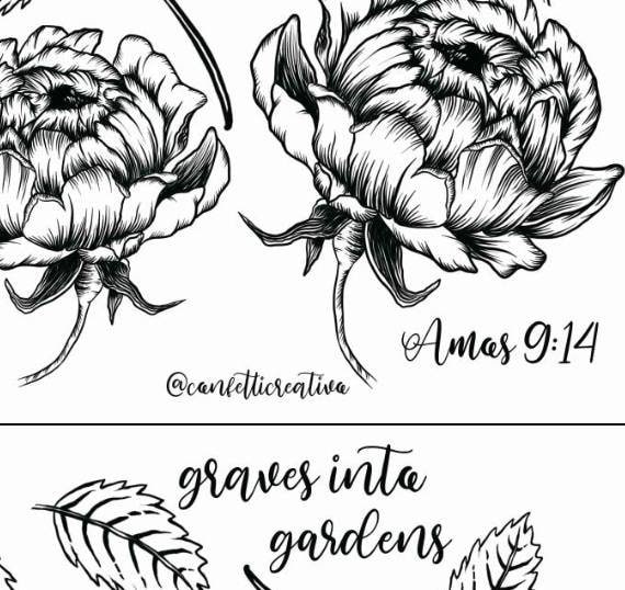 Graves Into Gardens Printable Set Digital Download Etsy