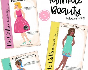 Faithful Beauty Printable Set - Digital Download