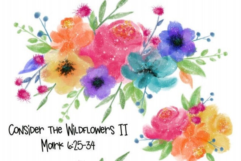 Consider the wildflowers ii digital download etsy uk