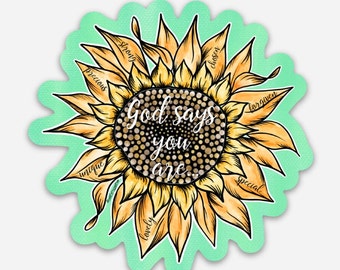 You are My Sunshine Vinyl Sticker - Versandkostenfrei
