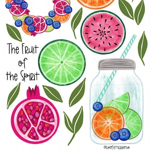 El fruto del espíritu conjunto imprimible- Descarga digital