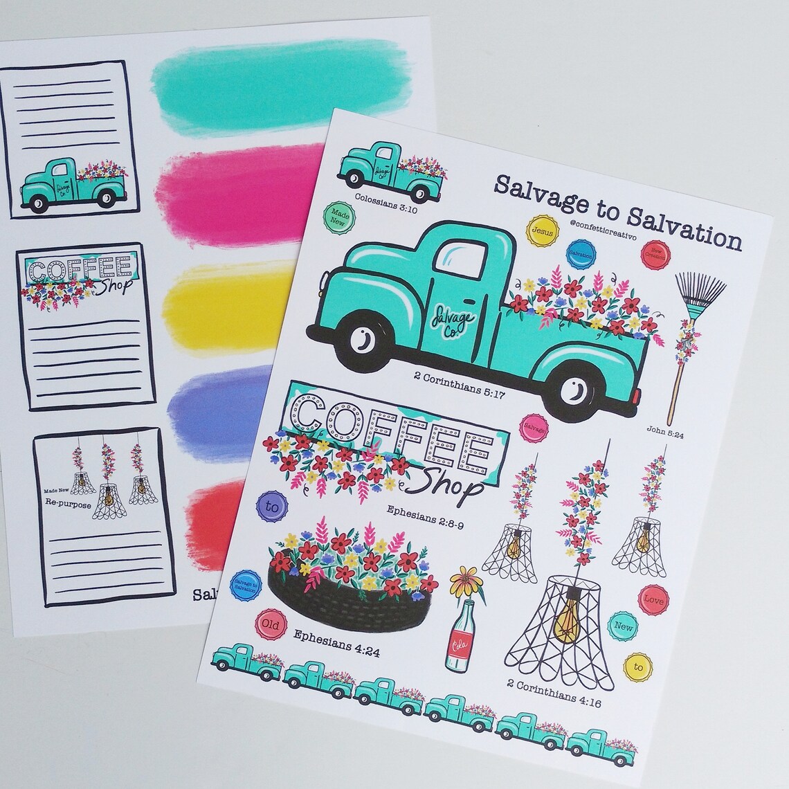 Salvage to Salvation Digital Printable Set Etsy