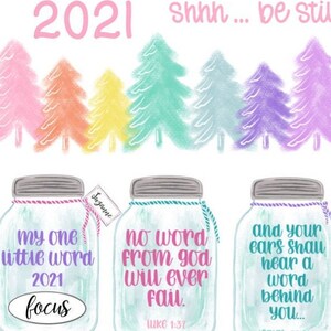 Shhh...Be Still - One Little Word Personalized Set