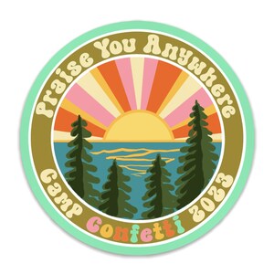 Camp Confetti - Elogie você em qualquer lugar adesivo de vinil - frete grátis
