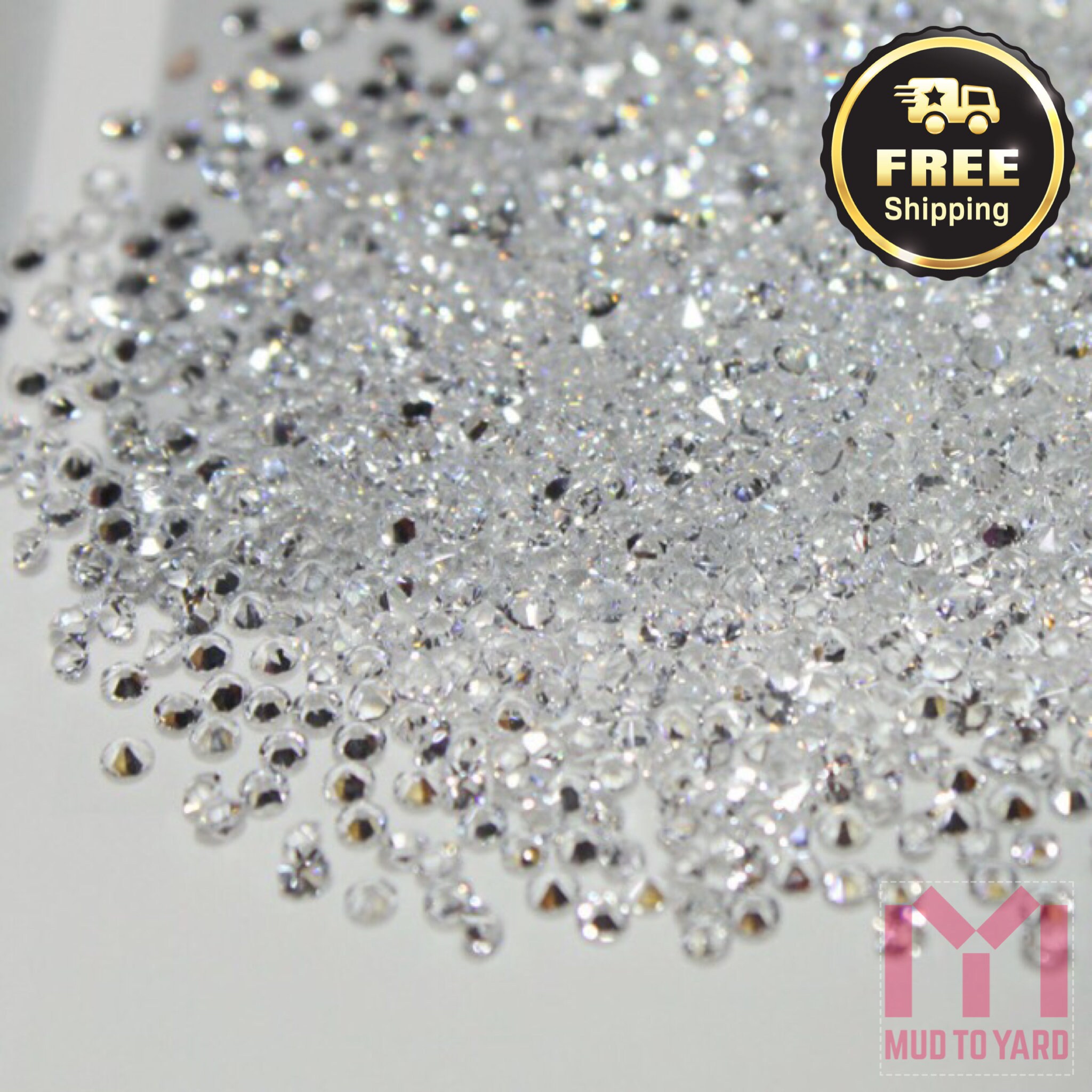 PREMIUM CRYSTALS DUST for Nails Crystal Pixie Dust Micro Zircon Nail  Rhinestones for Nail Art 1000 Crystals in Jar Small Gift Idea for Her 