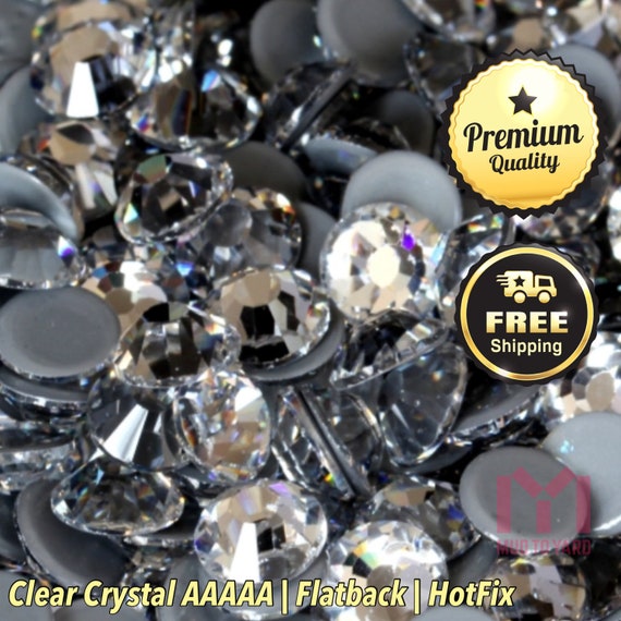 Crystal /& AB Flatback Premium Glass Rhinestones Diamante 1440pcs SS4-SS40