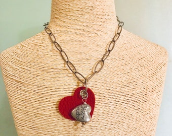 love necklace,heart pendant,heart necklace,heart choker,valentine gift