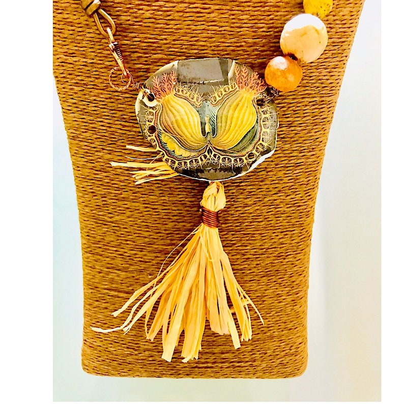 polymer clay butterfly necklace polymer clay jewelry,choker necklace long boho necklace festival jewelry,tassel necklace