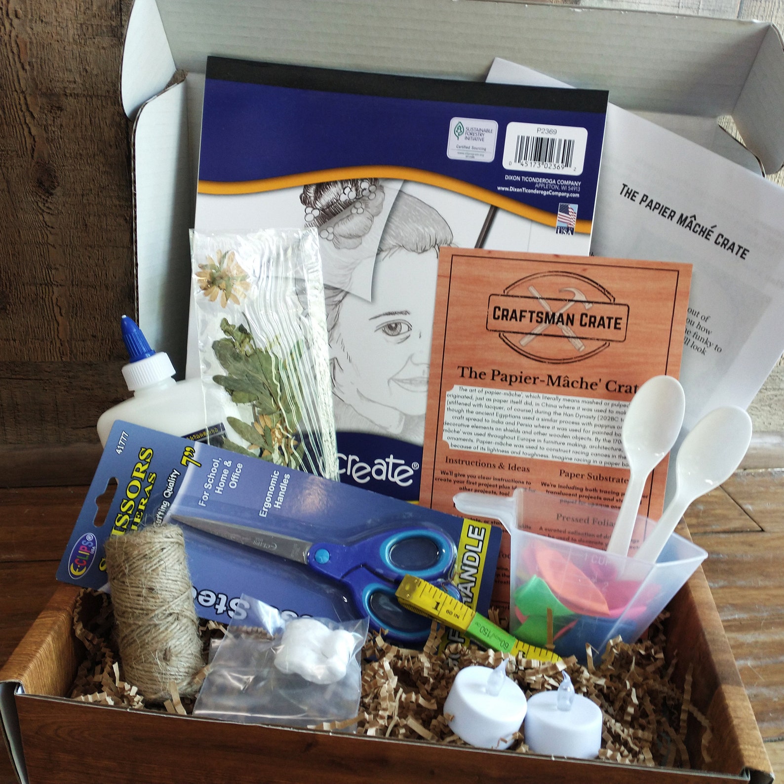 Craftsman Crate Papier Mache' paper Mache' Kit Etsy