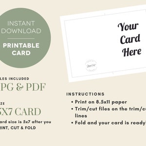 Printable Groovy Thankful Card, Print at Home Thanksgiving Card, Thankful Print, Digital Thankful Card, Instant Download Card, 5x7 PDF JPG image 2