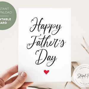 Cartão de feliz dia dos pais para impressão, cartão de dia dos pais para impressão, cartão para o pai, cartão do filho, da filha, esposa, download instantâneo, PDF, JPG