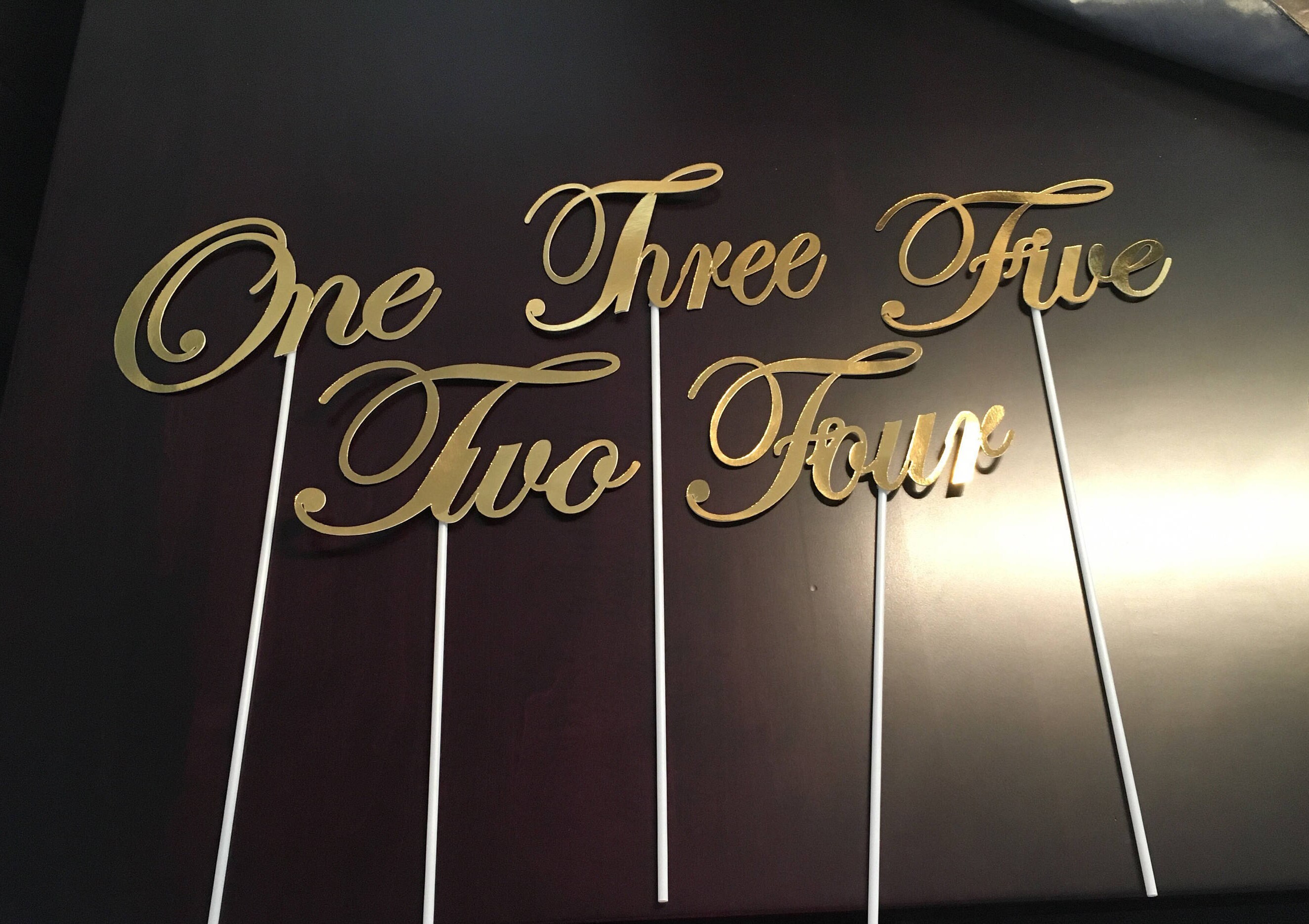 Table numbers table seating numbers custom event table Etsy