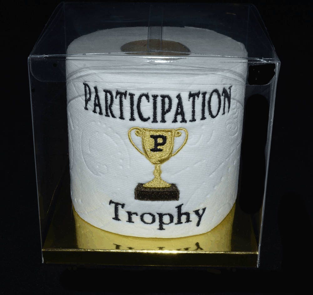 Participation Trophy Gag Gift Embroidered Participation - Etsy