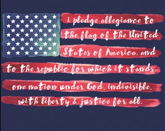 Pledge of Allegiance Short Sleeve T-Shirt