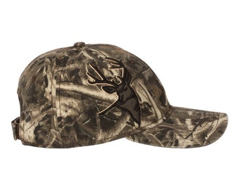 Ciervo 3D: gorra de camuflaje con diseño de ciervo 3D bordado. ¡Excelente regalo de cumpleaños o del Día del Padre! ¡Personalízala!