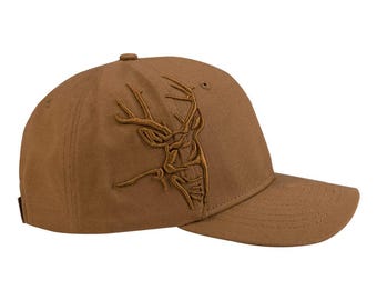 Gorra 3D Buck Pro: gorra de montar de ajuste profesional con bordado 3D Buck. ¡Excelente regalo de cumpleaños o del Día del Padre! ¡Personalízala!