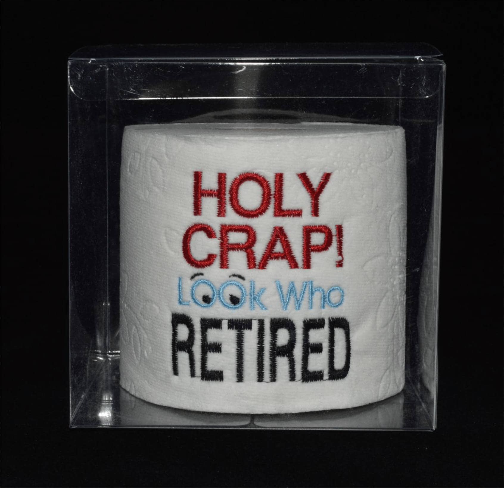 Retirement gag gift embroidered Retirement toilet paper in a Etsy