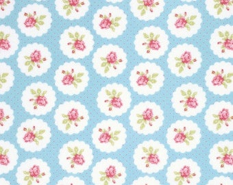 LULU ROSES-LOTTI-RED//PINK FREE SPIRIT PATCHWORK FABRIC