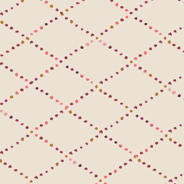 Bokeh Lattice Rosewood for Rosewood Fusion designed by Maureen Cracknell for AGF - Art Gallery Fabrics - Floral Fabrics - Rosewood Fabrics