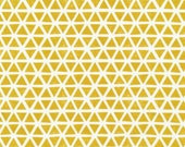 Knit - Triangles (Citron) - Cloud9 Fabrics - Organic Knit - Organic Interlock Knit Fabric - Knit Fabric - Interlock Knit - 54 55 quot