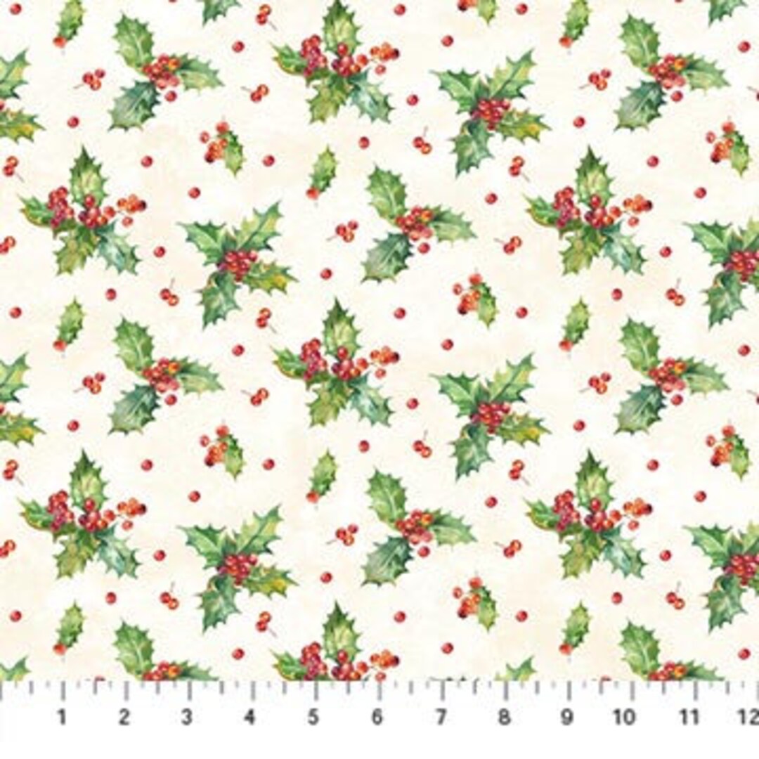 Deck the Halls Single Colorway by Deborah Edwards for Northcott Studio