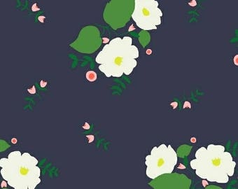 Navy - Maribel Collection by Annabel Wrigley from Windham Fabrics - 100 % cotton - Quilting Fabrics - Children Fabrics - Nursery Fabrics