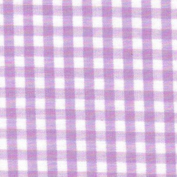 Lilac Gingham Check Quilt Fabric - 20268620