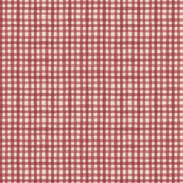 Gingham Red - Farmhouse Chic Collection by Danhui Nai from Wilmington Prints - 100% Cotton - Quilting Fabrics