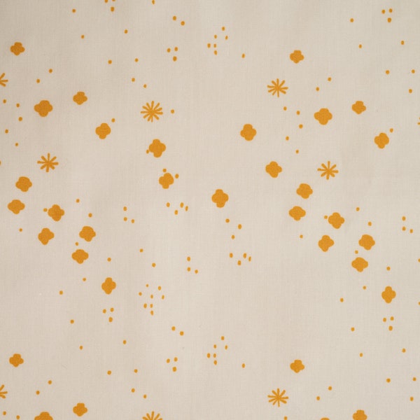 ORGANIC COTTON - Cloudy Parchment - Dreamer by Jenny Ronen from Birch Fabrics - 100 % Premium Organic Cotton