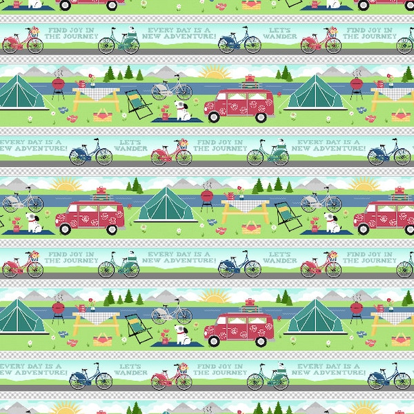 Adventure Time Collection by Anne Rowan for Wilmington Prints - Quilting Fabrics - 100% Cotton