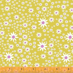 Daisies - Daisy Chain by Annabel Wrigley from Windham Fabrics - Daisy Fabrics - Windham Fabrics - Fabric by Yard - Annabel Wrigley Fabrics