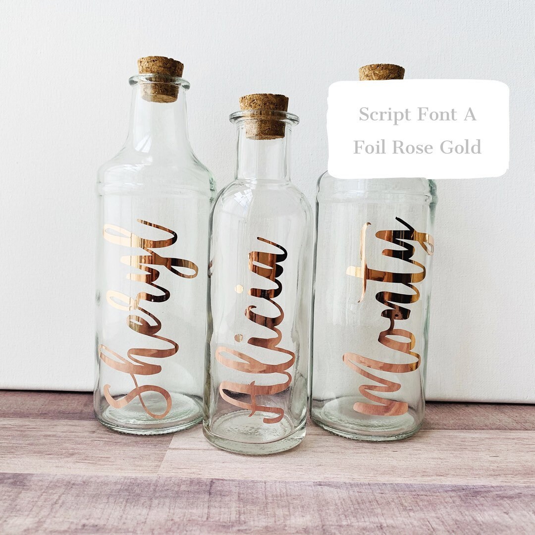 Sand Glass Bottle for Wedding / Glass Pouring Bottles for Sand Etsy