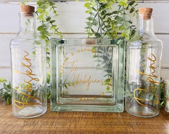Blended Family Sand Ceremony Set | Personalized Unity Ceremony Set | Together We Make A Family | Wedding Keepsake | Unity Candle Alternative