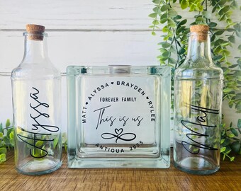 Personalized Family Tree Unity Sand Ceremony Set, Blended Family Wedding