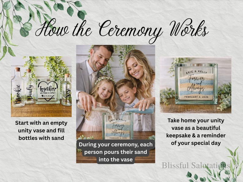 Personalized Sand Ceremony Set, Better Together Glass Block, Wedding Unity Alternative image 2