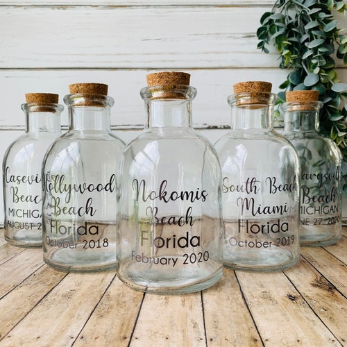 Engagement Sand Bottle Keepsake/ Honeymoon / Babymoon / Etsy