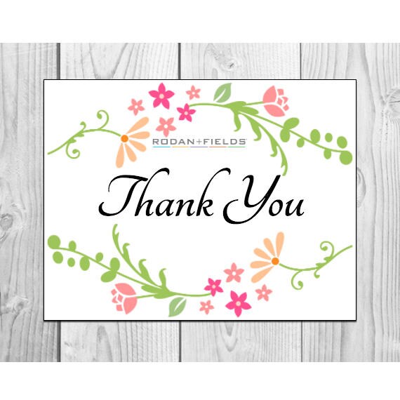 rodan and fields thank you cards prints 2 per sheet avery template 8315