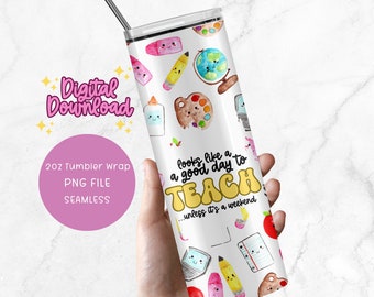 funny teacher tumbler png teacher tumbler wrap digital download back to school png teacher sublimation design for 20z tumbler