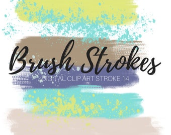 brush stroke clip art ink splatter clip art paint brush etsy