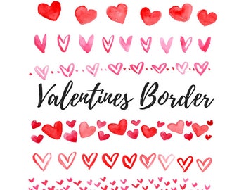 Heart Clipart Border Etsy Heart Clipart Border Etsy