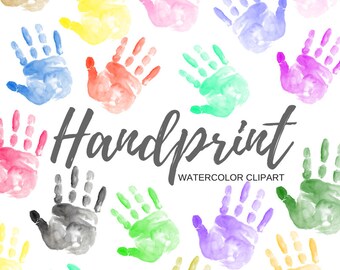 Handprint Clip Art Etsy Handprint Clip Art Etsy
