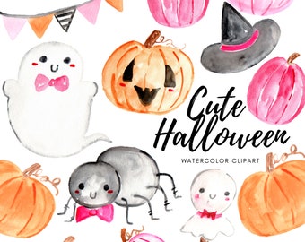 Download Halloween Watercolor Etsy