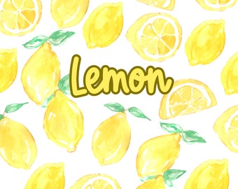 Watercolor clipart- Lemons, citrus,fruit,summer, pair of lemons, bridal shower, main squeeze graphics, commercial use PNG sublimation