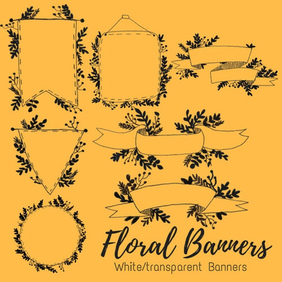Vintage Floral Ribbon Hand Drawn Doodle Banner With Wild Flowers Stock  Illustration - Download Image Now - iStock